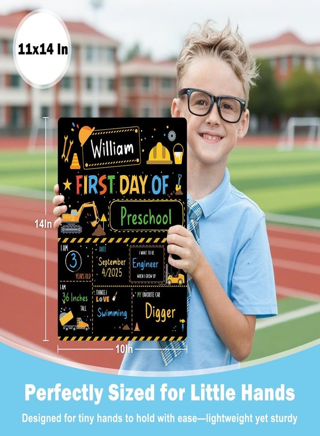 WhatSign First & Last Day of School Sign - 11"x14" Double-Sided & Reusable Board My First Day of Kindergarten Preschool & Pre-K Sign - Back to School Signs Supplies - Image 4