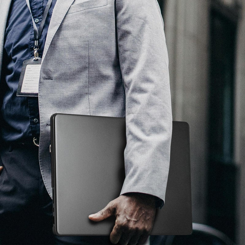 BlueSwan Matte Case for MacBook Pro 14 M5 M4 M3 M2 M1 Pro/Max 2026-2021, Compatible A3426 A3427 A3434 A3401 A3112 A2992 A2918 A2779 A2442, Hard Shell Protective Cover, Space Black Clear - Image 3