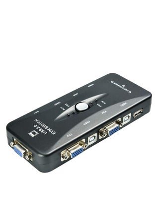 4-Port USB 2.0 KVM Switch compatible with computer monitor, video sharing screen, keyboard and mouse. - pzsku/Z4EABB4D0977D705FE4BCZ/45/1742414855/f5546d15-7950-43f5-a7f5-3256a9e285be