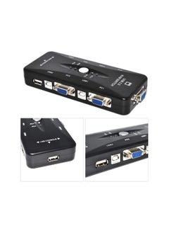 Generic 4-Port USB 2.0 KVM Switch compatible with computer monitor, video sharing screen, keyboard and mouse.  - Image 4