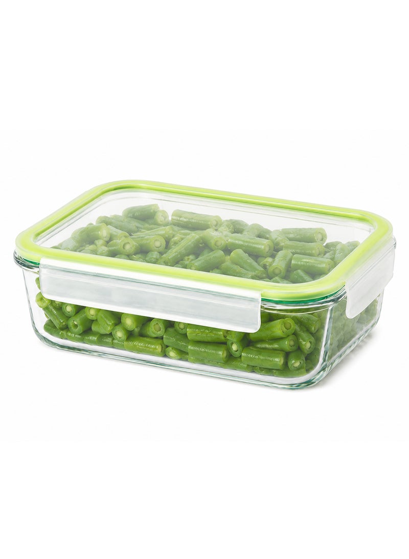 LocknLock Fresh Oven-Safe Glass Rectangular Container 1480ml â€“ Airtight, Leakproof & Heat-Resistant