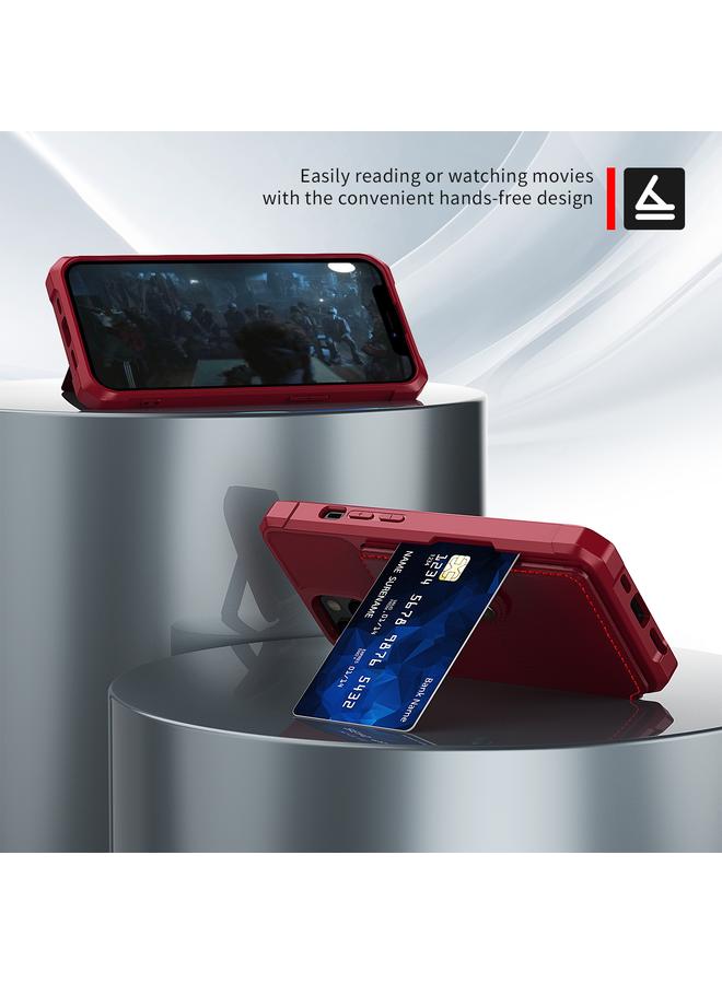 اس-توب حافظة جلدية لهاتف iPhone 13 mini مع محفظة مغناطيسية وحقيبة بطاقات - Image 3