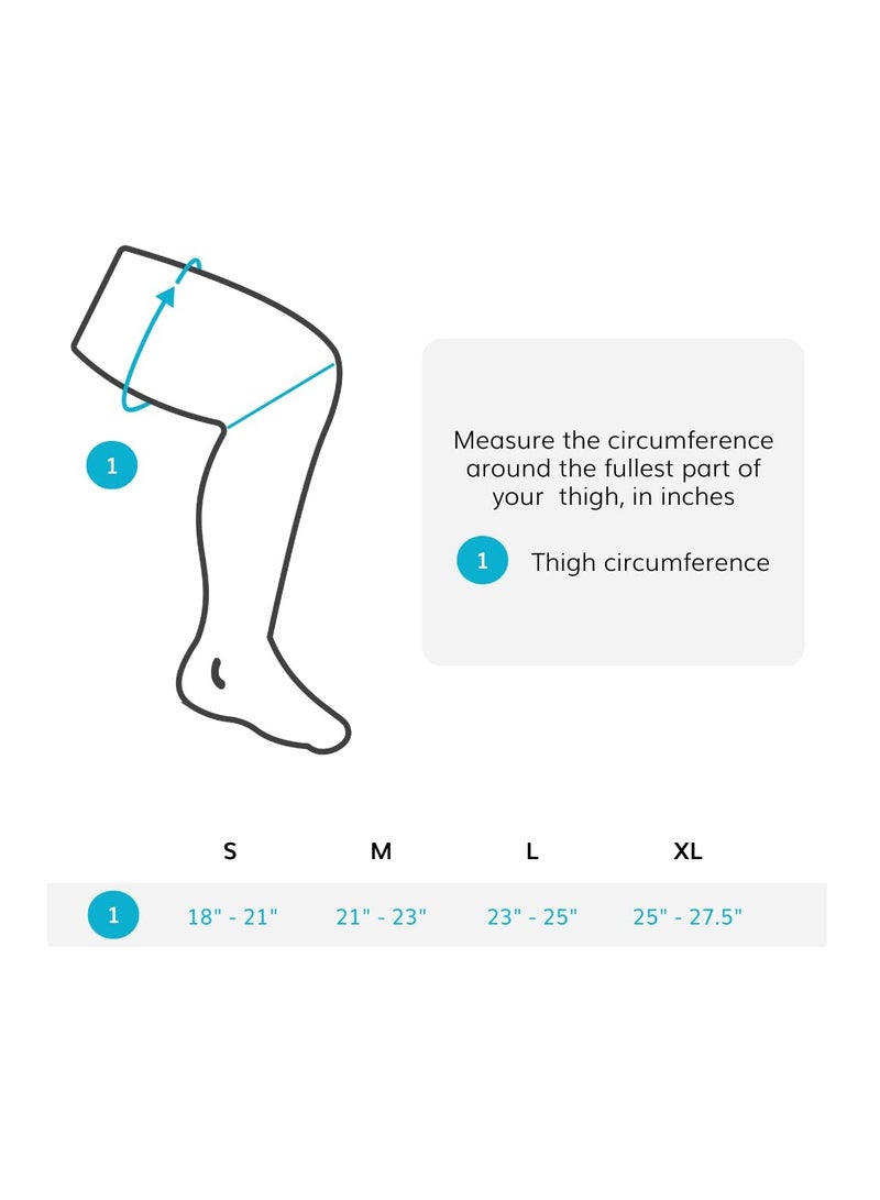 Suntown Compression Thigh Sleeve Leg Hamstring Support Wrap Brace for Men and Women Torn or Pulled Hamstring Sore Muscle Crs Recovery Relief Elastic Anti Slip - Image 2
