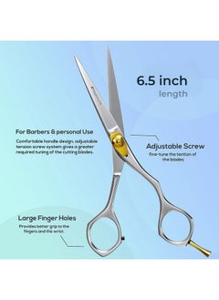 Suvorna Suvorna Hair Cutting Scissors for Professionals, Barbers - Hair Shears for Cutting, Trimming, Grooming, Precision - Extremely Sharp Razor Edge - Made With 6.5" Japanese Stainless Steel for Men, Women.  - Image 5