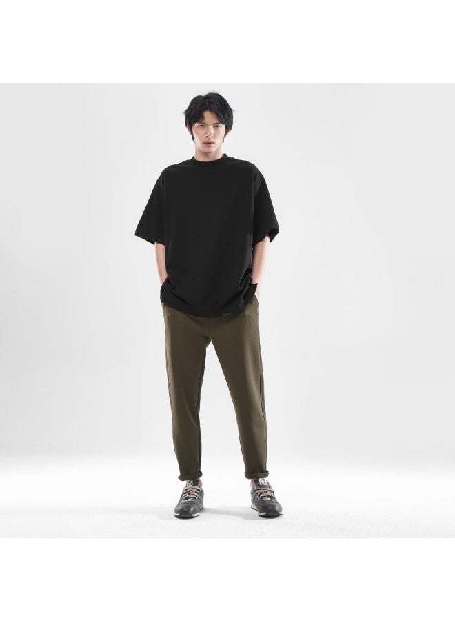 Markless Men's Autumn Winter Knitted Casual Versatile Loose Straight Jogger Pants 4834 Coffee Color S - Image 2
