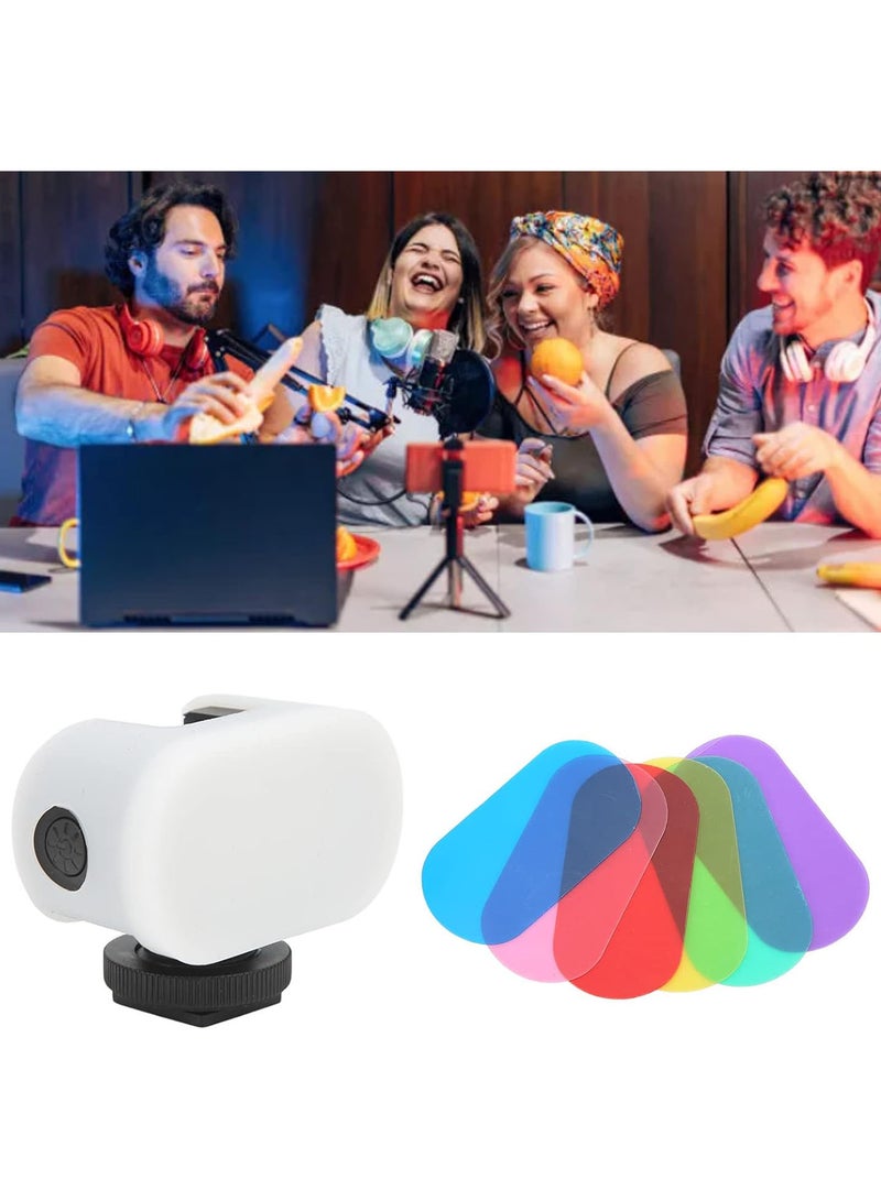 GGOOT Camera Light RGB Soft Light Mini Size Fill Light, 6 Colors Mini Video Light with Smart Display Screen 5000K to 6000K Color Temperature, for Gaming Vlog Photography Type C Charging - Image 5