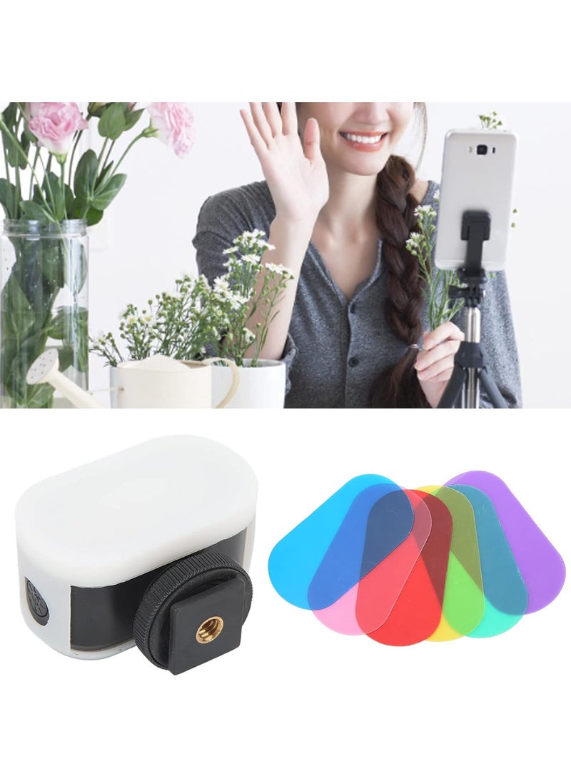 GGOOT Camera Light RGB Soft Light Mini Size Fill Light, 6 Colors Mini Video Light with Smart Display Screen 5000K to 6000K Color Temperature, for Gaming Vlog Photography Type C Charging - Image 4