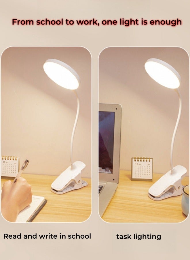 XiuWoo 3 Color Temperature Stepless Dimming Eye Protection Desk Lamp Clip Night Light Rechargeable Led Bedside Reading Lamp - Image 4