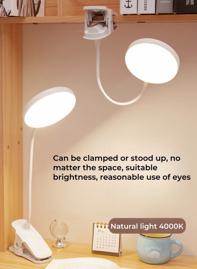 XiuWoo 3 Color Temperature Stepless Dimming Eye Protection Desk Lamp Clip Night Light Rechargeable Led Bedside Reading Lamp - Image 5