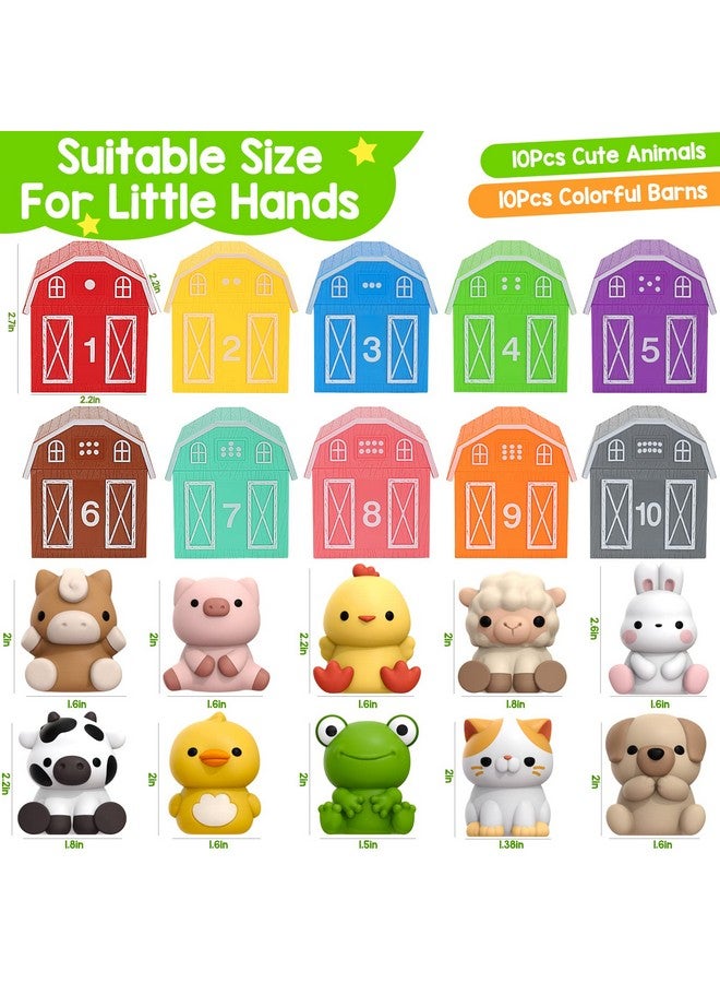 KMUYSL Learning Toys For 1,2,3 Year Old, 20 Pcs Animals Toy, Counting Skill, Color Matching, Fine Motor Game, Christmas Birthday Easter Educational Gift For Baby Toddler Boys Girls Age 12-18 Months - Image 5