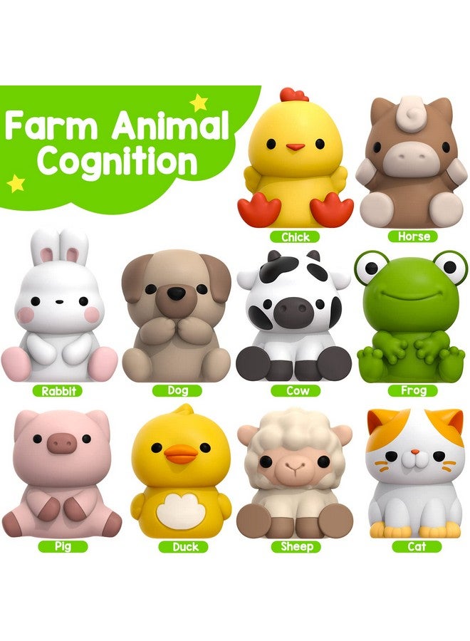 KMUYSL Learning Toys For 1,2,3 Year Old, 20 Pcs Animals Toy, Counting Skill, Color Matching, Fine Motor Game, Christmas Birthday Easter Educational Gift For Baby Toddler Boys Girls Age 12-18 Months - Image 4