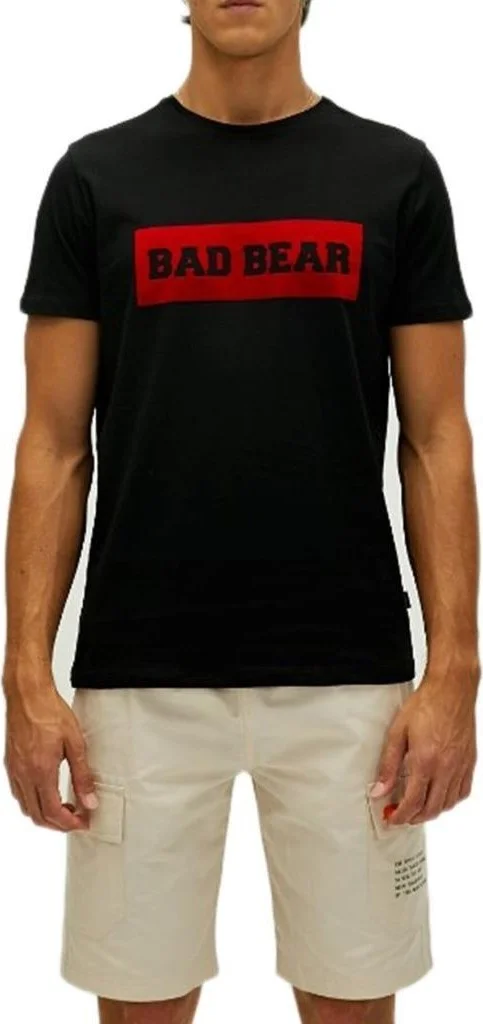 Bad Bear Flog T-Shirt Black Men's T-Shirt 22.01.07.013-C01