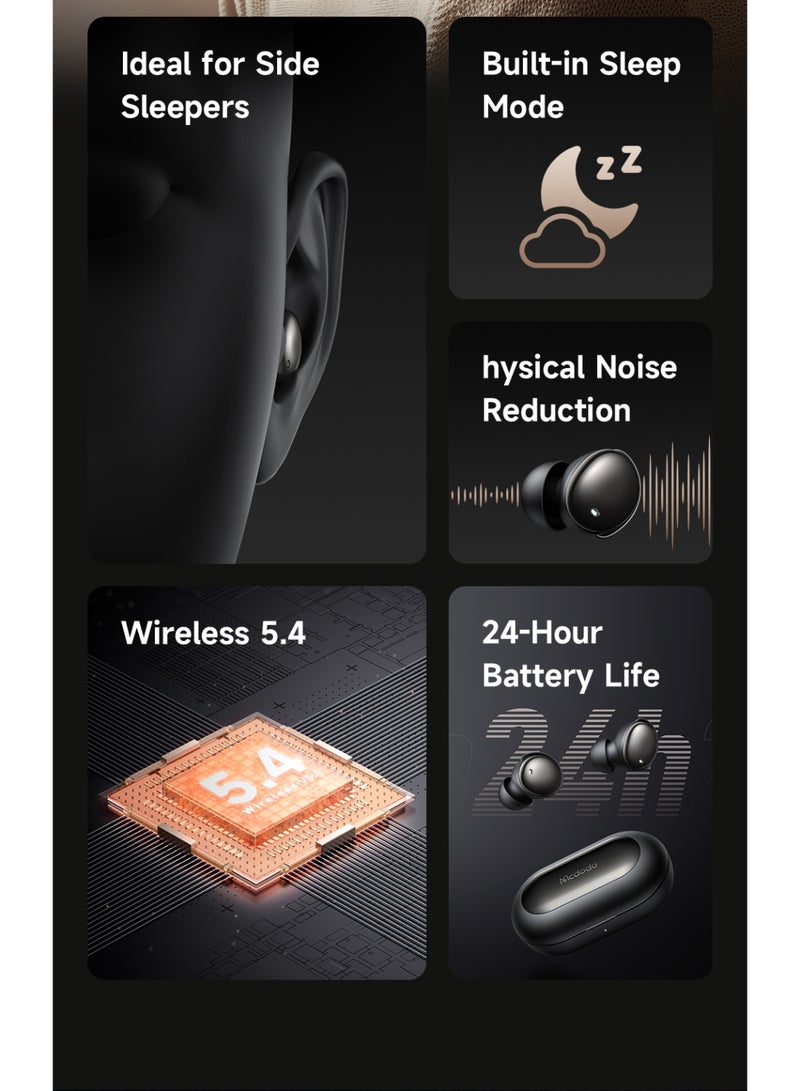 مكدودو Mcdodo سماعات أذن للنوم Goodnight V5.4، نحيفة للغاية، عزل ضوضاء سلبي - Image 3
