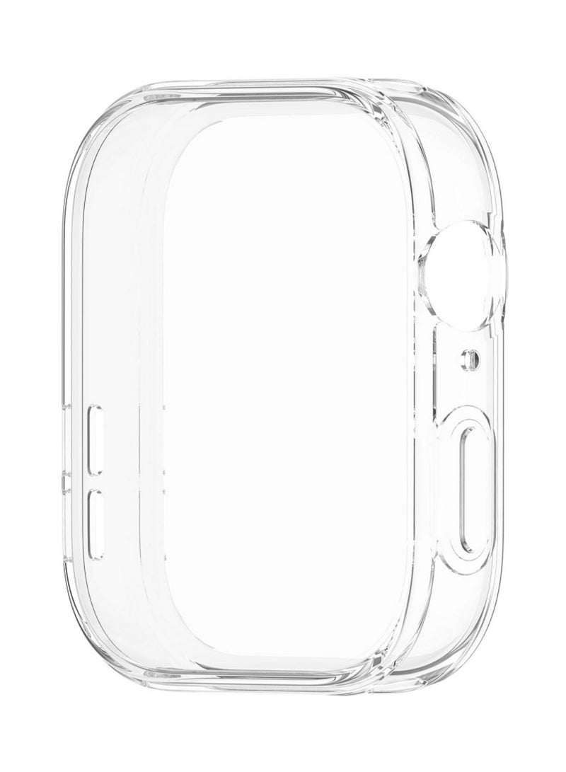 1PCS TPU Case for Huawei Watch Fit 3 Soft Plated Bumper Cover with All-Around Screen Protector Clear Shockproof Shell Accessories for Huawei Watch Fit 3 (Transparent) - Image 4