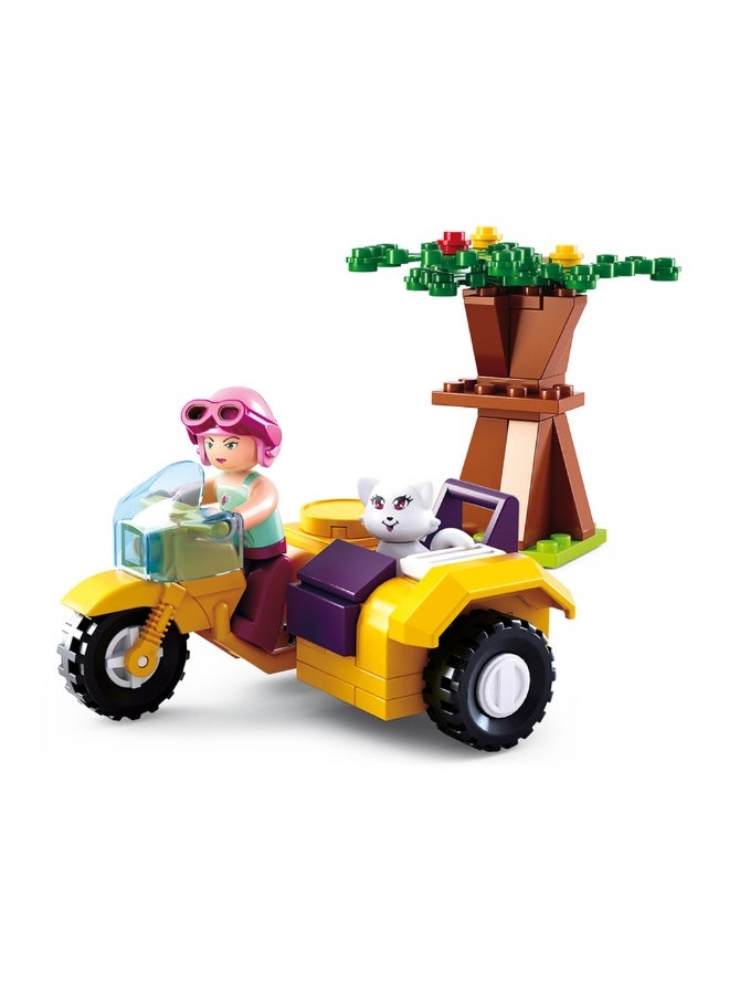 Sluban Sluban - Girl's Dream Motorcycle with Sidecar 67 Pieces - M38-B0600C  - Image 2