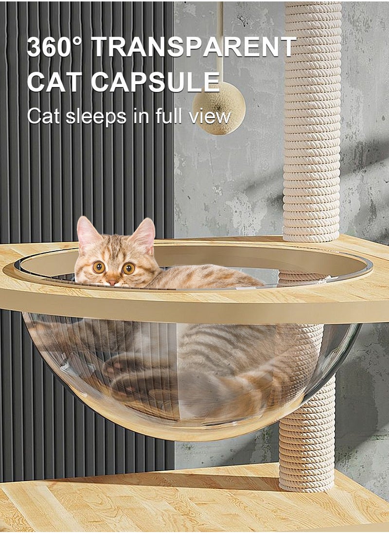 Kidle - Cat Tree Cat Climbing Frame Cat Nest Cat House Solid Wood Large Cat Jumping Platform Column Cat Villa - Image 1