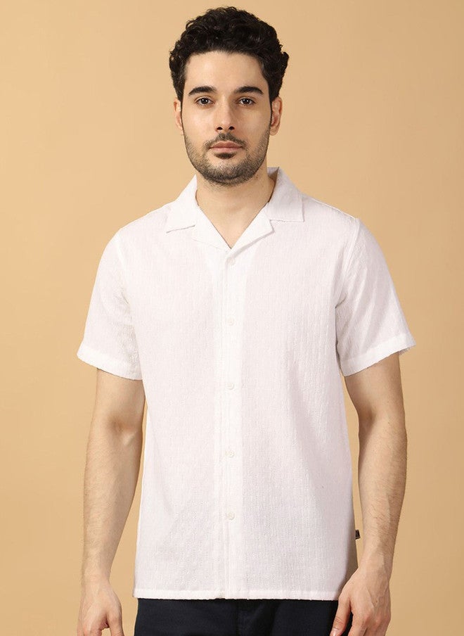 Hence Men Relaxed Opaque Casual Shirt with Cuban Collar - Image 1