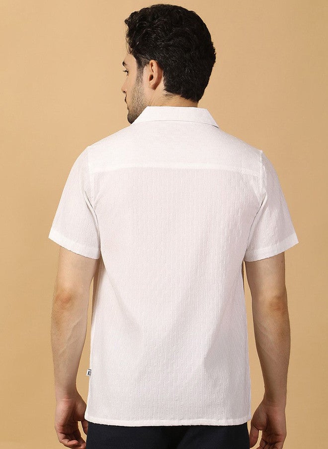 Hence Men Relaxed Opaque Casual Shirt with Cuban Collar - Image 5