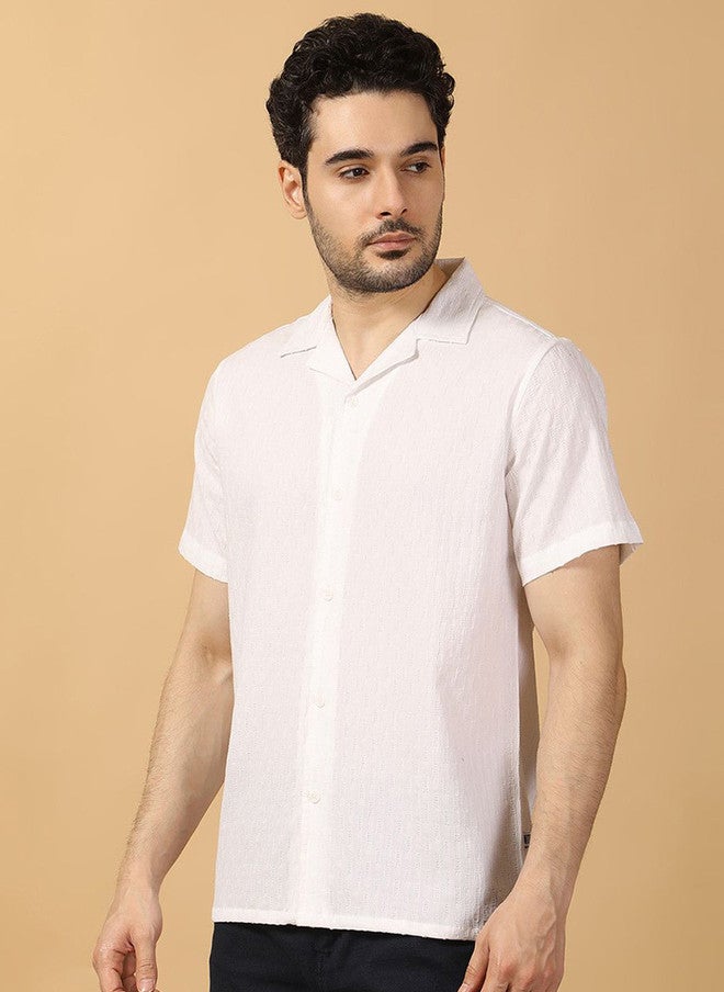 Hence Men Relaxed Opaque Casual Shirt with Cuban Collar - Image 4