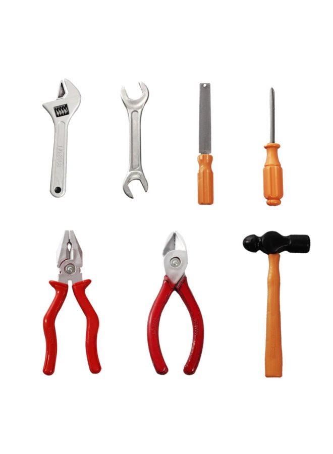 Children's Play House Simulation Multi-function Maintenance Tool Hacksaw 13-piece Set DIY Educational Toys Wholesale-Color:Pink  - Image 1