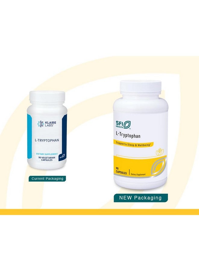 Klaire Labs Klaire Labs L-Tryptophan - Amino Acid Precursor to Serotonin & Melatonin, Mood & Sleep Support (90 Capsules) - Image 2