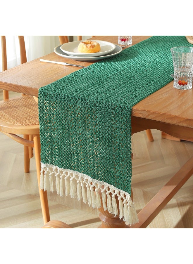 NIBEMINENT - Modern Simple Cotton And Linen Table Runner For Home Decoration, Restaurant Decoration, Holiday Decoration 35 * 180cm - Image 1