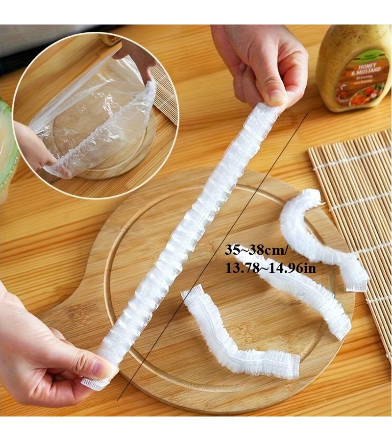 700pcs Reusable Elastic Food Covers Transparent Stretchable Plastic Bowl And Plate Covers Dual Use For Home Microwave And Refrigerator Dustproof And Moisture Proof To Lock In Freshness Effectively Isolate Odors Essential For Fruits - Image 3
