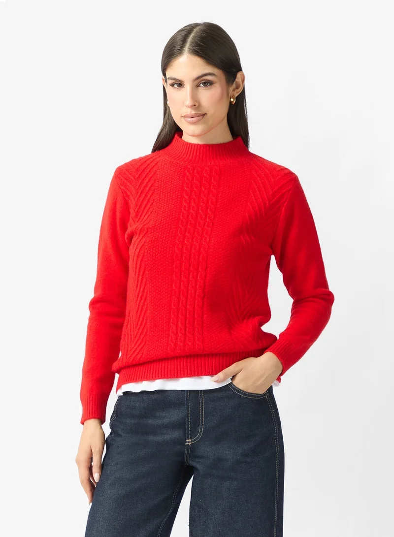 Ella Cable Knit Sweater