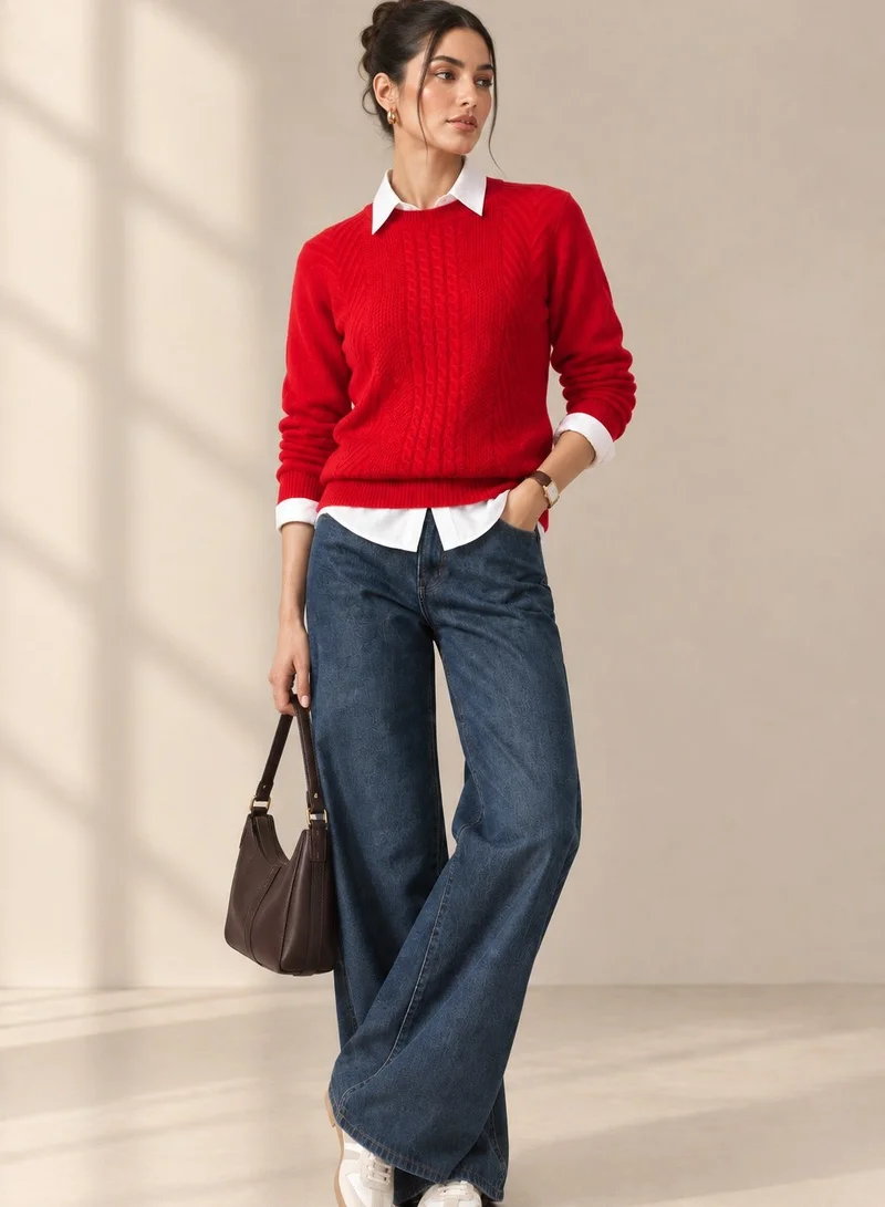 Ella Cable Knit Sweater