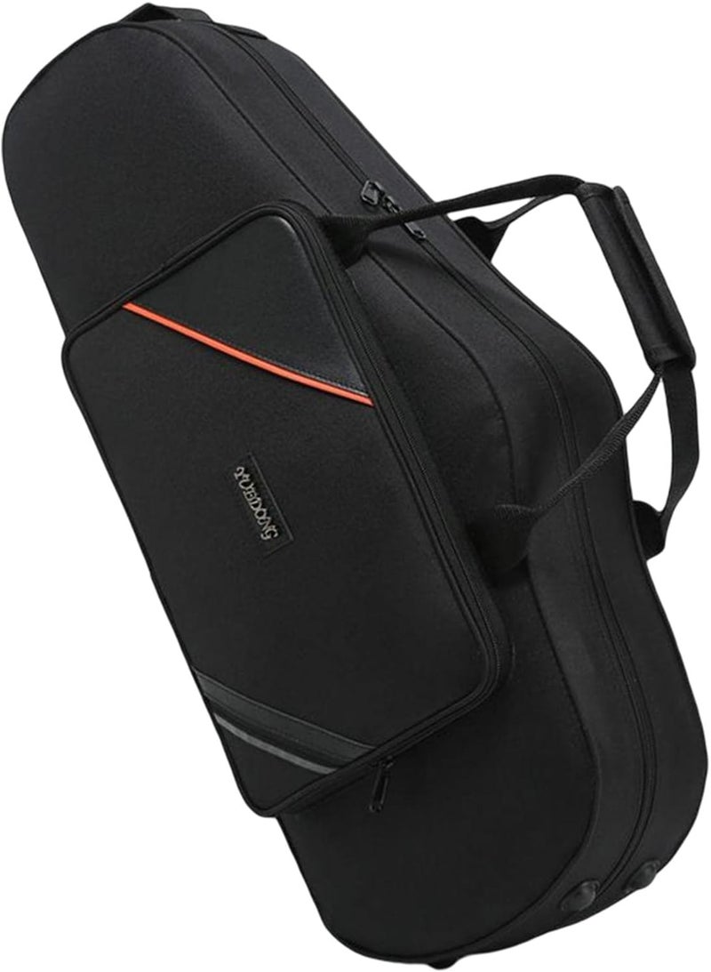 klarako Alto Sax Bag Splash Proof Oxford Cloth Lightweight with Straps Extra Storage Space Shockproof Sax Gig Bag for Drop E Alto Saxophone Concert, Irregular - Image 3