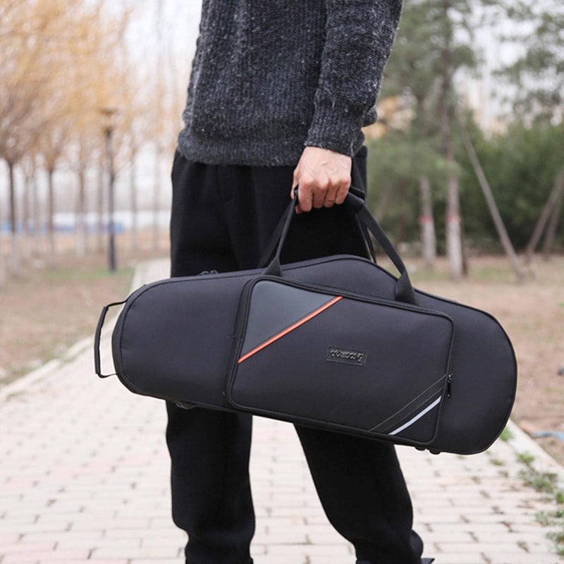 klarako Alto Sax Bag Splash Proof Oxford Cloth Lightweight with Straps Extra Storage Space Shockproof Sax Gig Bag for Drop E Alto Saxophone Concert, Irregular - Image 5