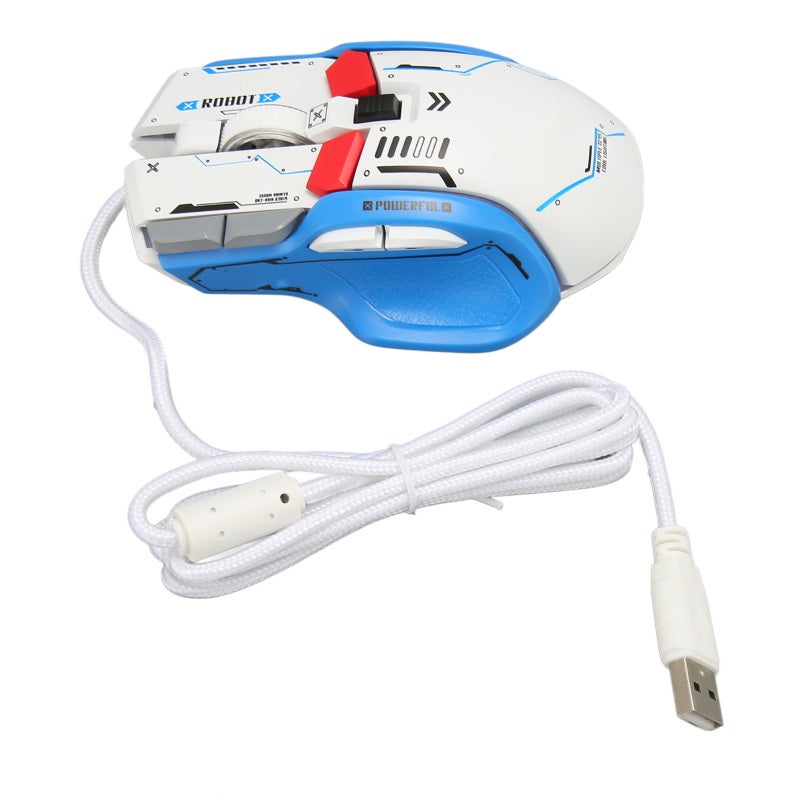 Wired Mechanical Mouse 12800 DPI 6 Adjustable Levels Macro Programming - Gaming Grade Optical Sensor RGB Wired Mouse for Extended Gaming Sessions - Image 5