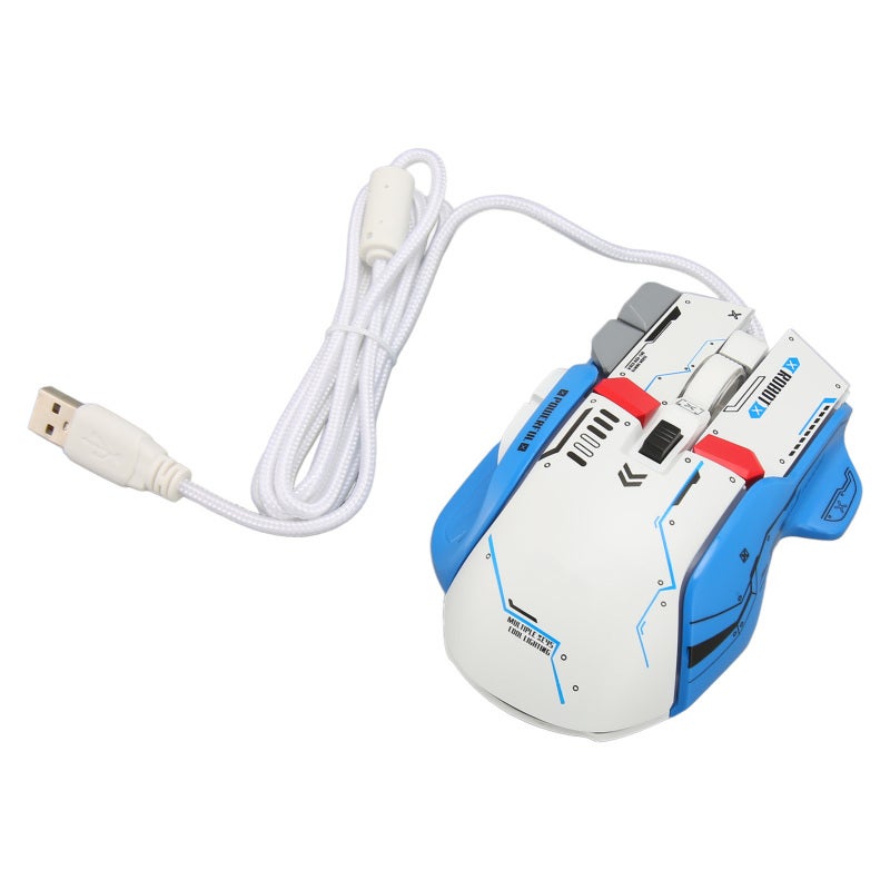 Wired Mechanical Mouse 12800 DPI 6 Adjustable Levels Macro Programming - Gaming Grade Optical Sensor RGB Wired Mouse for Extended Gaming Sessions - Image 3