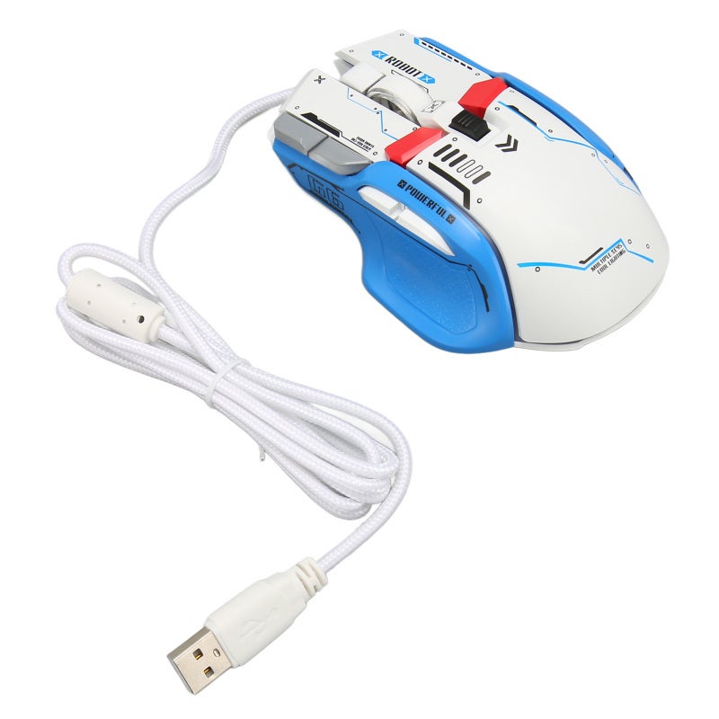 Wired Mechanical Mouse 12800 DPI 6 Adjustable Levels Macro Programming - Gaming Grade Optical Sensor RGB Wired Mouse for Extended Gaming Sessions - Image 2