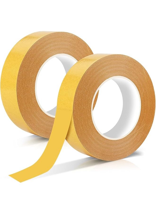 PROMASS promass Double Sided Tape, 2 Rolls Heavy Duty Sticky Tape, 0.8inch x 66ft (20m) Wall Mounting Tape for Carpet, Posters, Paste Items  - Image 1