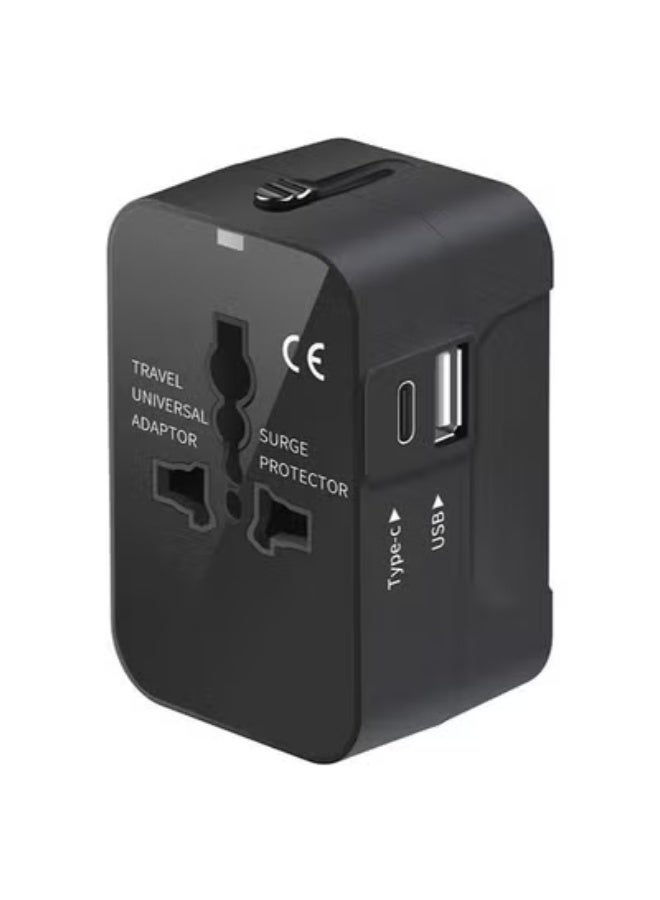 Universal Travel Adapter Global Plug Adapter with USB-C, International Power Adapter with 1 USB Port All-in-One Travel Adapter Multi-USB Wall Charger for Europe US UK EU Australia (Type C/G/A/I) - Image 5