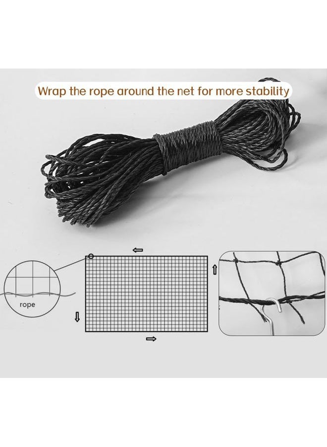 Morimoe Cat Balcony Net, Steel Wire Reinforced, Anti-Fall Fence, Safety Net, Extra Strong (10 X 13 Ft) - Image 5