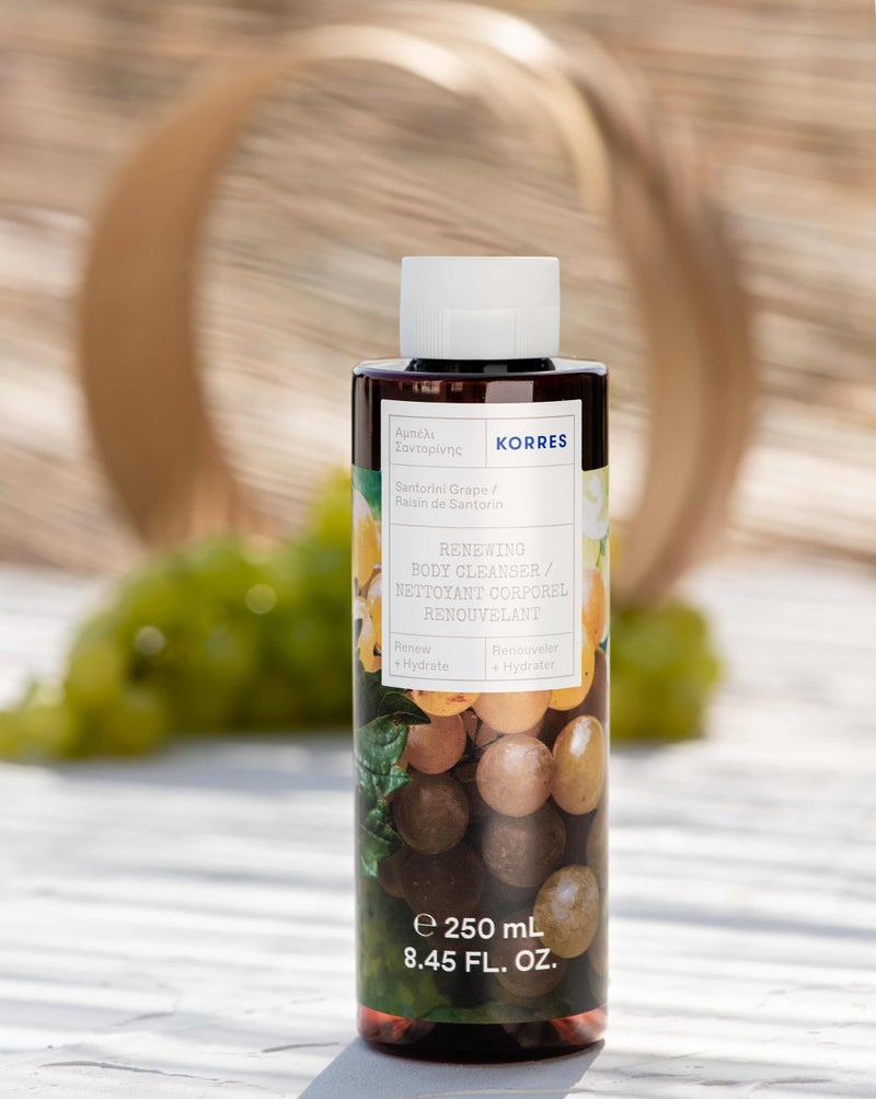 KORRES Renewing Body Cleanser, Santorini Grape, Foaming Shower Gel for Women & Men with Hydrating Greek Botanicals, Body Wash for Smooth Skin, Vegetarian & Cruelty Free, Made in Greece, 8.45 Fl Oz - Image 2