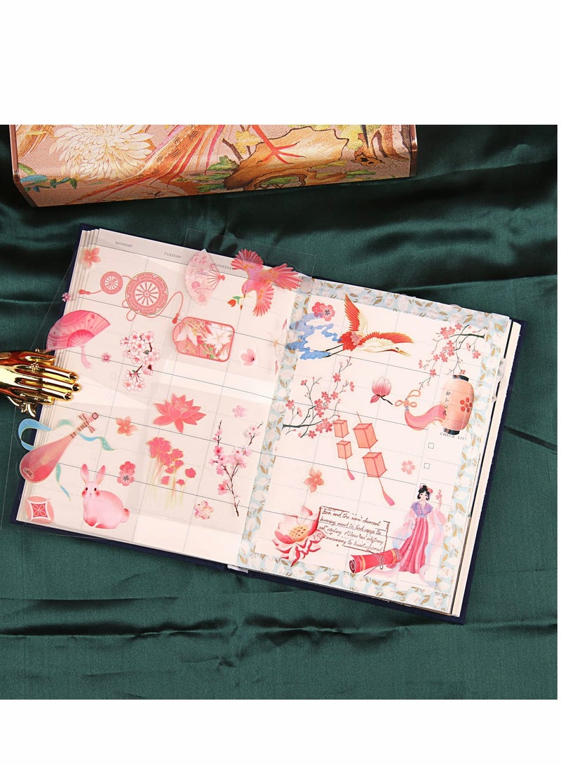 Excefore Scrapbooking Stickers, 500pcs Kawaii Stickers Set, Self-Adhesive DIY Vintage Elements for Bullet Journaling, Diary, Arts Crafts, Album, Planners, Junk Journal, Calendars and Notebook - Image 3