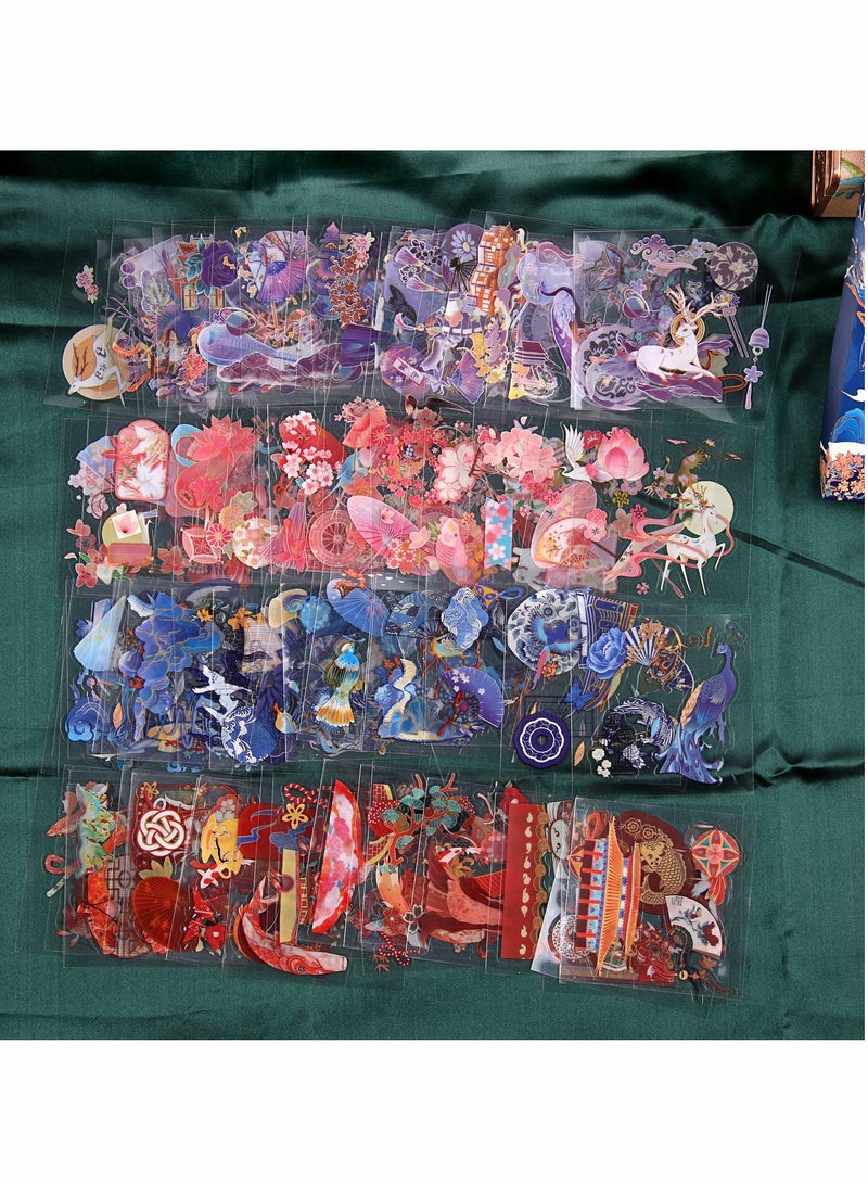 Excefore Scrapbooking Stickers, 500pcs Kawaii Stickers Set, Self-Adhesive DIY Vintage Elements for Bullet Journaling, Diary, Arts Crafts, Album, Planners, Junk Journal, Calendars and Notebook - Image 2