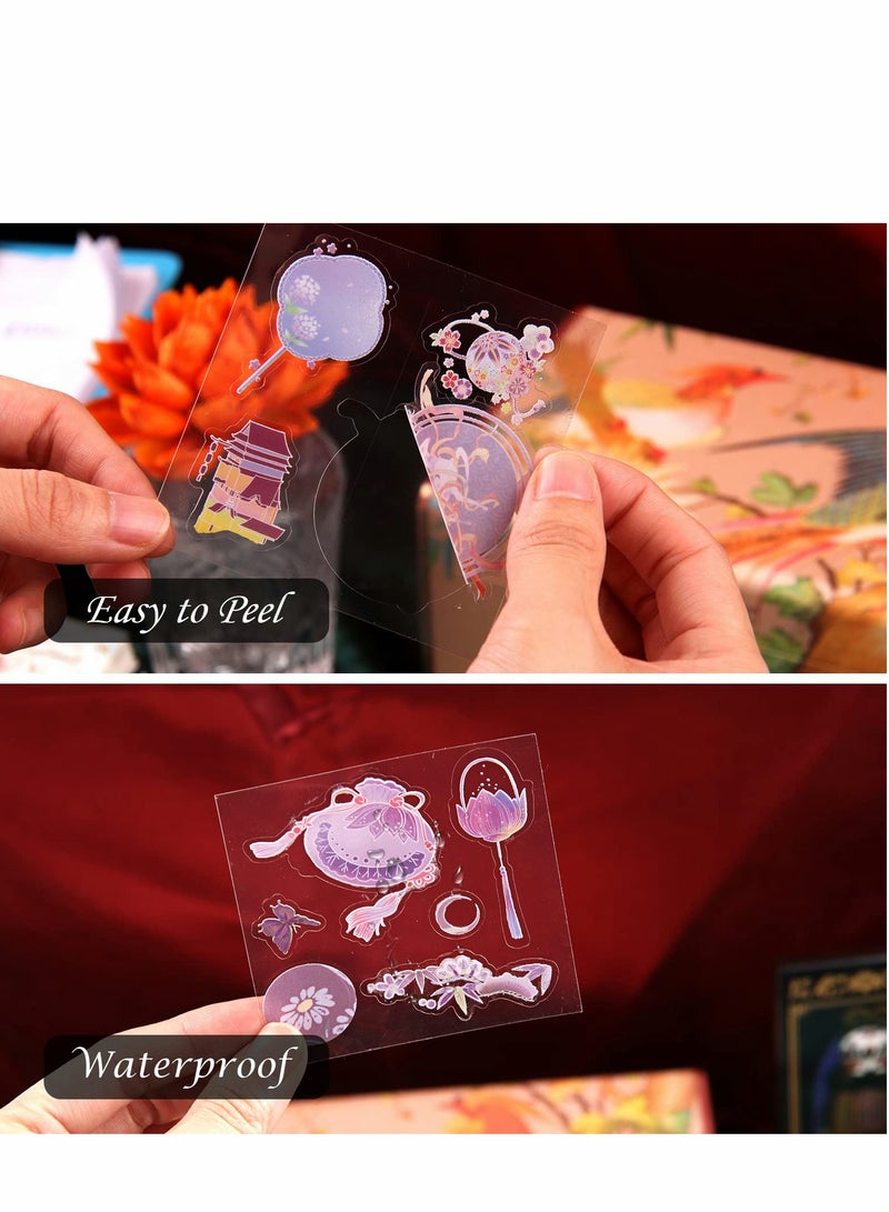 Excefore Scrapbooking Stickers, 500pcs Kawaii Stickers Set, Self-Adhesive DIY Vintage Elements for Bullet Journaling, Diary, Arts Crafts, Album, Planners, Junk Journal, Calendars and Notebook - Image 5