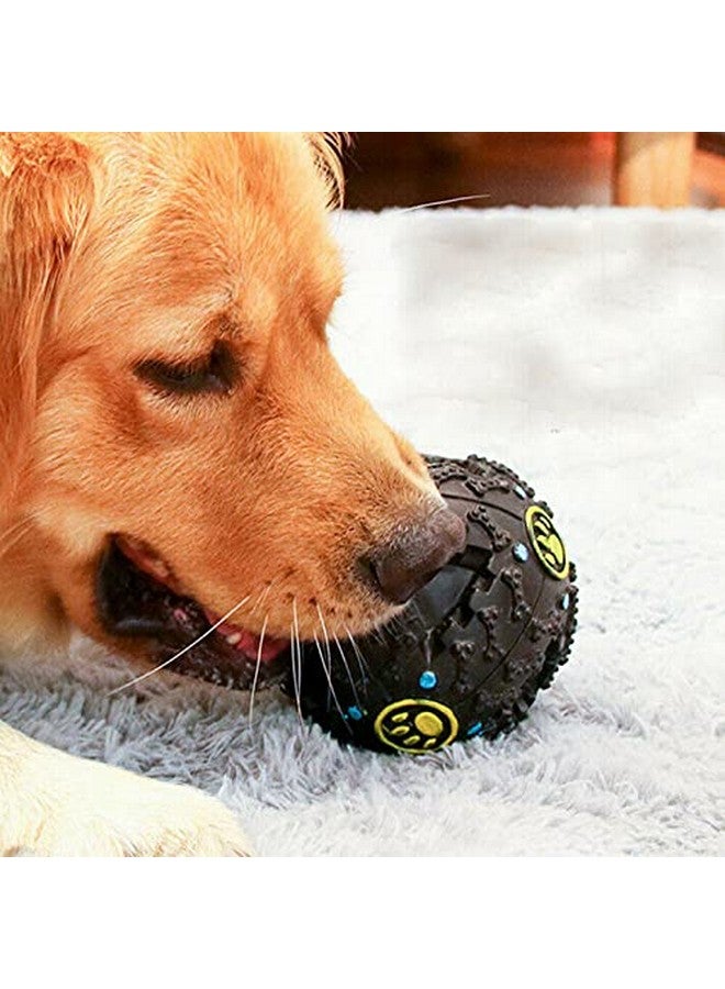 لعبة كرة بلاستيكية متينة تفاعلية لتدريب الحيوانات الأليفة على الذكاء وتصدر أصواتًا صريرية، مثالية للعب ومضغ الكلاب والجراء (قد يختلف اللون) - Image 4