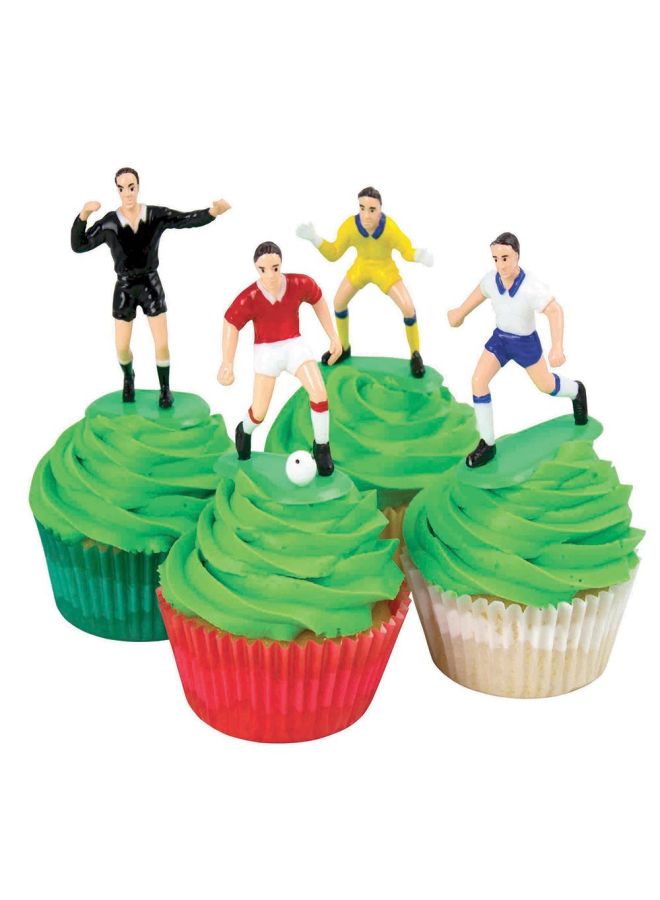 PME Soccer Toppers for Cake and Cupcakes, Set of 9 - Image 3