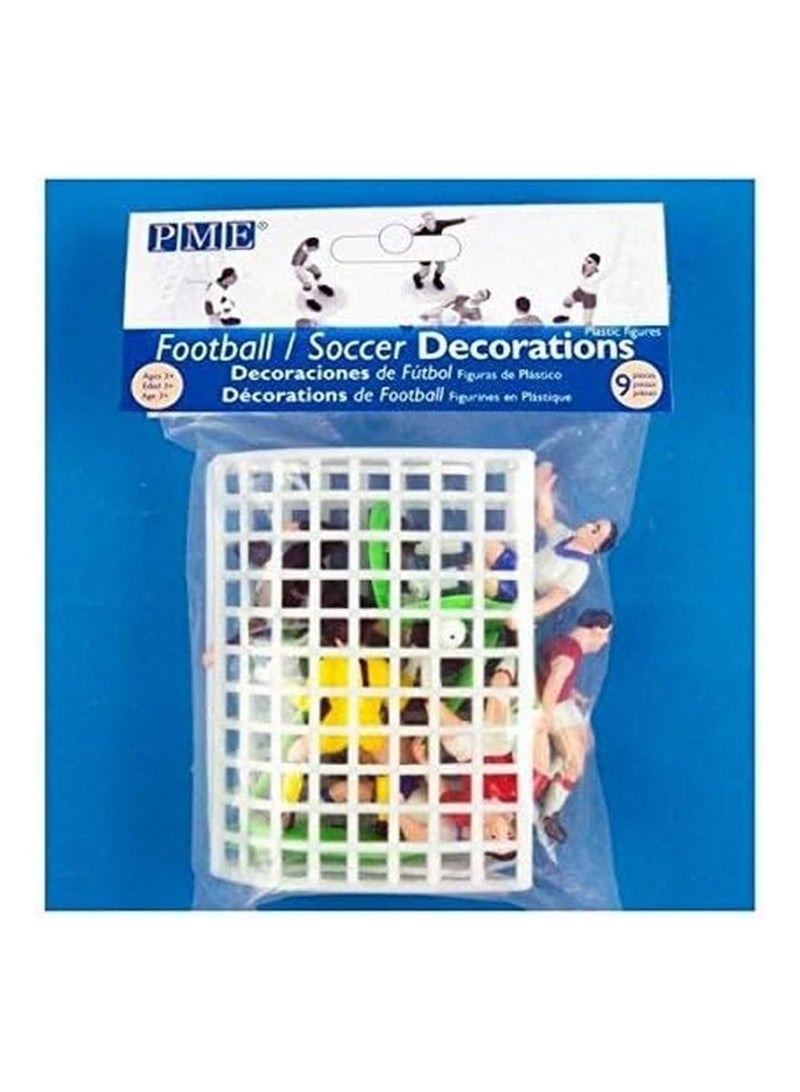 PME Soccer Toppers for Cake and Cupcakes, Set of 9 - Image 1