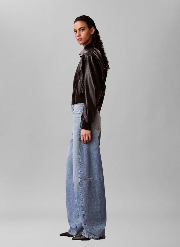 Calvin Klein Jeans  Essential Barrel Jeans for Women | Best Price UAE