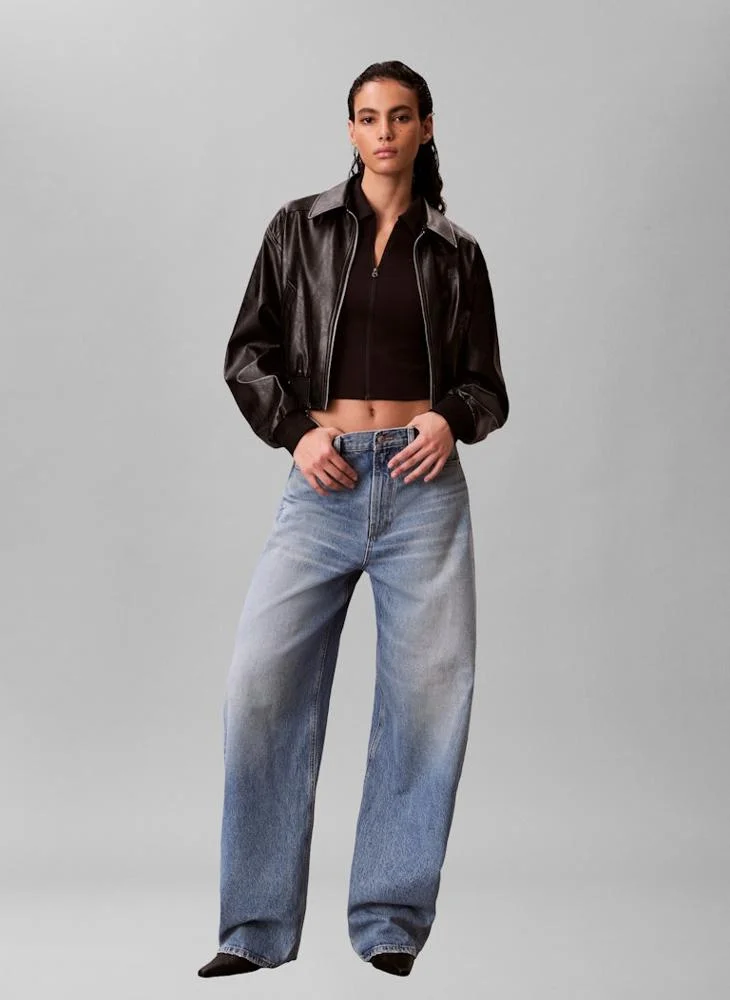 Calvin Klein Jeans  Essential Barrel Jeans for Women | Best Price UAE