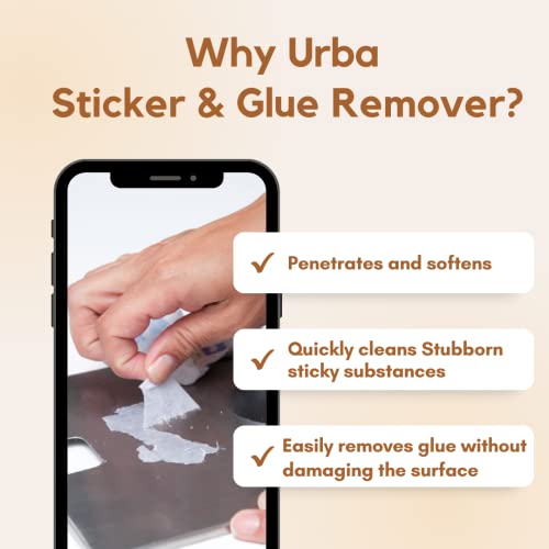 URBA Sticker and Glue remover 500 ml | Adhesive Remover Spray | Used to Remove Gum Glue,Stickers, Adhesives | Car Glass Sticker Remover Spray (500 ml) - Image 4