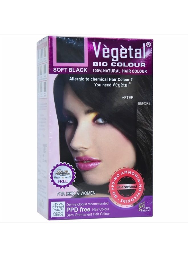 Vegetal لون بيولوجي - أسود ناعم 150 جرام. - Image 2