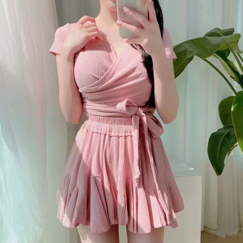 2025 Split Skirt Style Trendy High-Waisted Slimming Conservative Student 2025 - Image 3