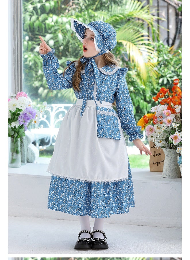 Loquat Colonial Girl Children's Clothing - Prairie Pioneer Outfit for Kids - Image 2